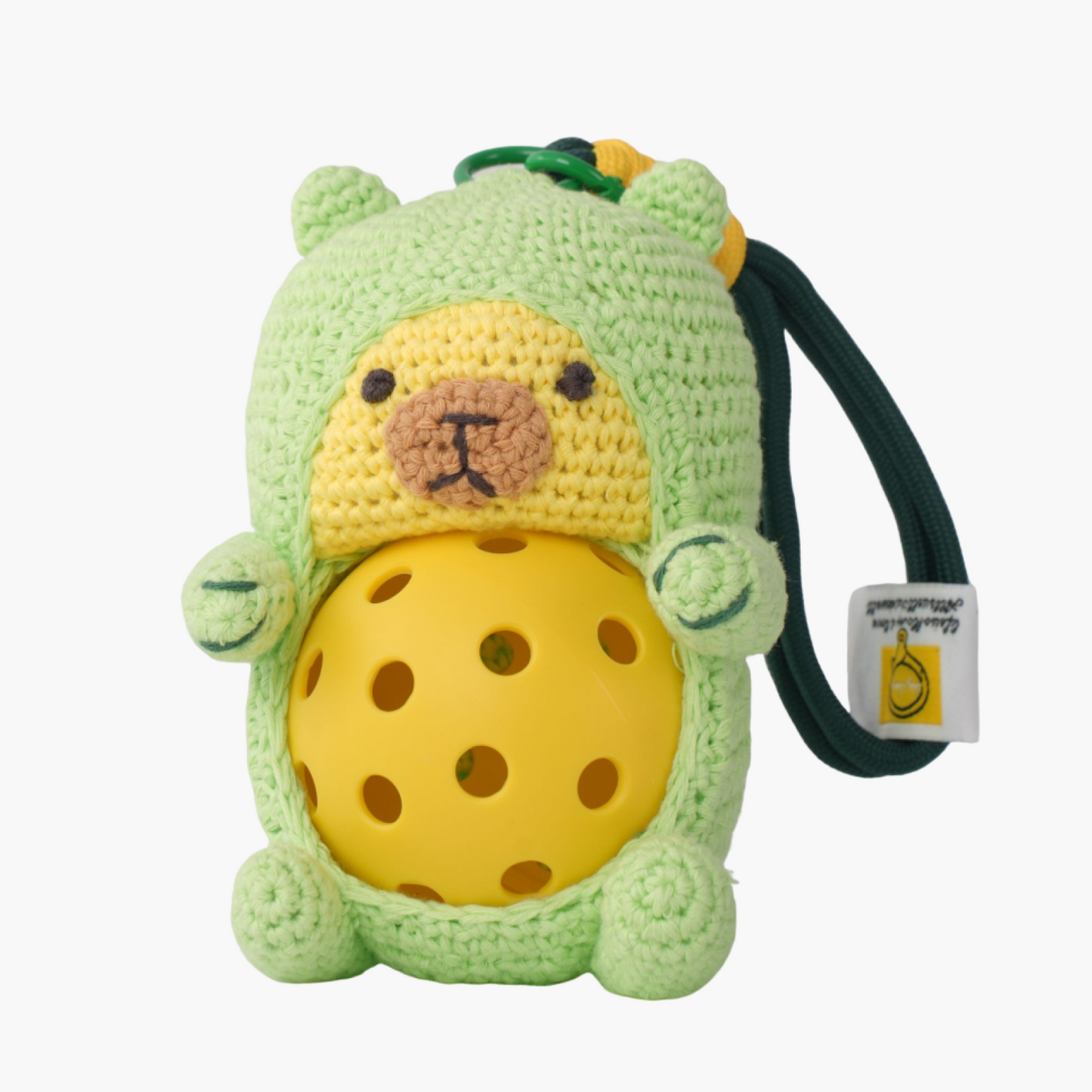 Llavero Pickle Sparkle | Regalo divertido para hombres y mujeres | Llavero PickleDoll Capibara de ganchillo